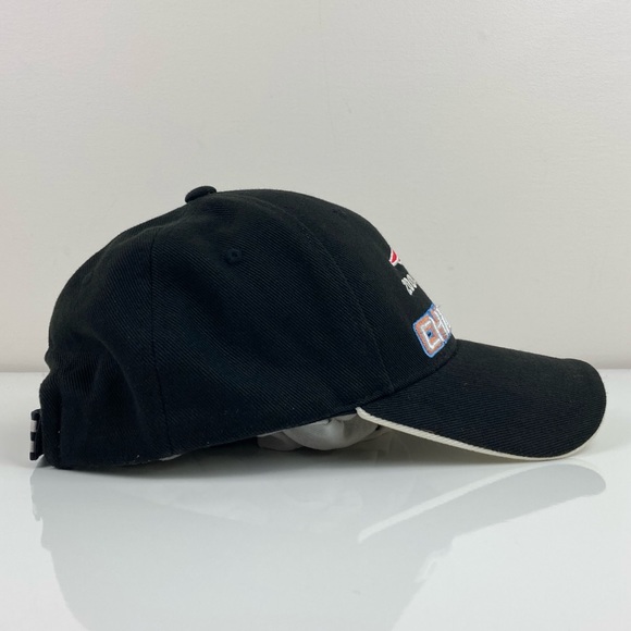 New England Patriots NFL 2004 AFC Champions Strapback Hat Black Embroidered Logo - Picture 3 of 11